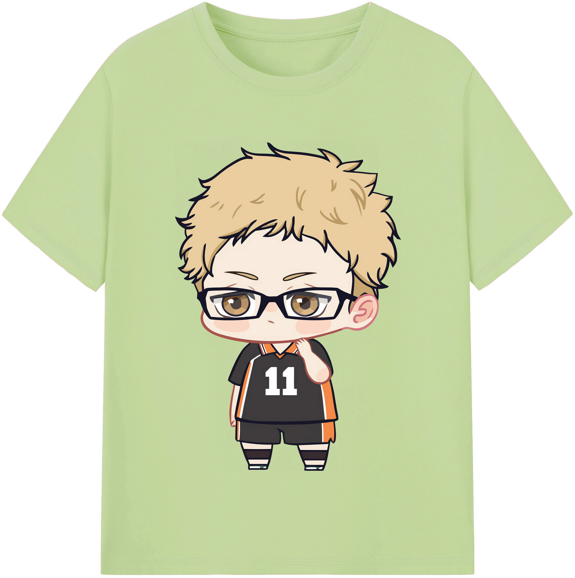 （画像用） ハイキュー!! Haikyu!! 綿100％半袖Tシャツ（フロントプリント）